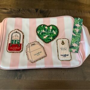 Stoney clover lane x Beverly Hills Hotel Large pouch with marquis patches NWT